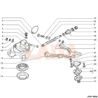 2101 Lada első spirálrugó gumiágy magasított garnitúra Tadem