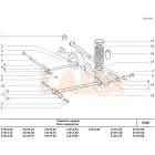2101 Lada hátsó spirálrugó felső fém alátét