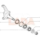2101 Lada első kerékagy belső csapágy - kerékcsapágy Francia