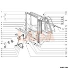 2101 Lada hátsó ajtó fix ablak gumikeret