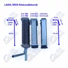 2101 Lada Fűtésradiátor aluminium-műanyag vékony Avtovaz vagy Luzar