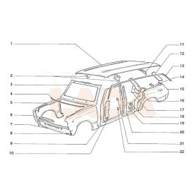 2102 Lada utastér tetőlemez