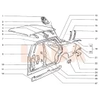 2103 Lada hátsó szélvédő alsó javítóelem csomagtértető zsanérral Avtovaz