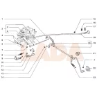 2101 Lada  gázrudazat gázpedál tengely komplett a tűzfalon