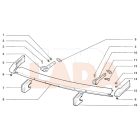 2103 Lada első lökhárító tartóvas átvezető gumi jobb oldali BRT