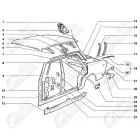 2103 Lada króm lökhárító alatti lemez szoknya garnitúra
