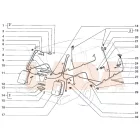 2104 Lada hátsó rendszámvilágítás tartóműanyag