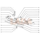 2105 Lada első aluminium lökhárítóvég műanyag bal oldali