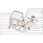 2105 Lada ajtózár biztosító gomb krómkerettel komplett 3 részes Avtovaz