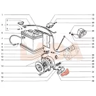2105 Lada generátor tartóbak 2 csavaros
