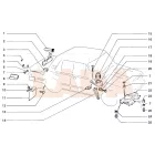2105 Lada hátsó lámpa műanyag csavar