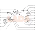 2105 Lada bézs napellenző tükör nélküli párban