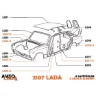 2105 2104 2107 Lada front wing right side 