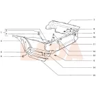 2106 Lada pótkerék műbőr borítás a csomagtérben