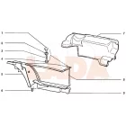 2106 Lada pótkerék műbőr borítás a csomagtérben