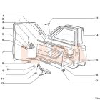 2106 Lada bal hátsó puha ajtóbehúzó króm betét nélküli