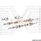 2107 Lada sebességváltó bordástengely olajterelő lemez
