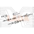 Lada és Niva 5 sebességes sebességváltó bordástengely régi típus
