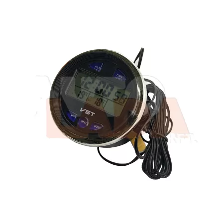 2107 Lada digitális időmérő óra külső belső hőmérséklet és volt mérővel utángyártott