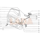 2107 Lada széles belső fekete műanyag kilincs műanyag talppal