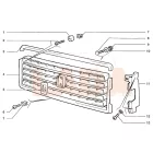 2107 Lada fekete műanyag hűtődíszrács tuning maffia