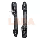 2108 Samara fekete külső műanyag kilincs garnitúra 3 ajtós