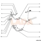 2108 Samara kipufogó y cső támasz konzol bilinccsel