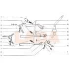 2107 Lada Sebességváltó tengelyreteszelő csap rugó 5. és hátramenet sebességhez