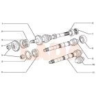 21083 Samara 5 sebességes sebességváltó bordástengely 16 fogas