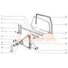 2109 Samara jobb hátsó ablakemelő mechanikus szerkezet