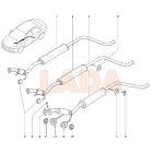 21214 1.7 Niva - Kalina 1-2 - Granta - Vesta kipufogó tömítés 3 csavaros Avtovaz