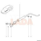 21214 1.7 Niva - Kalina 1-2 - Granta - Vesta kipufogó tömítés 3 csavaros Avtovaz