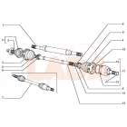 2110 Lada első külső féltengelycsukló porvédő gumiharang