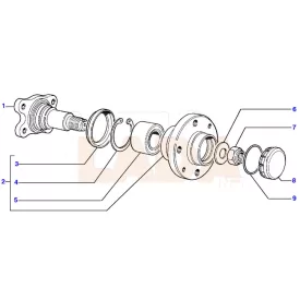 2110 Lada hátsó kerékagy komplett Avtovaz