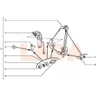 2110 Lada jobb hátsó elektromos ablakemelő szerekezet csak a szerkezet motor nélkül