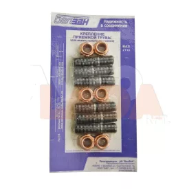   2112 Lada 16 szelepes kipufogó tőcsavar és rézanya garnitúra bliszteres