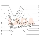 2112 Lada 16 szelepes kipufogó tőcsavar és rézanya garnitúra bliszteres