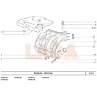 Lada Kalina - Granta - Vesta műanyag felső motorburkolat rögzítő gumiágy