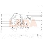 2121 Niva első ajtó zár működtető rúd műanyag véggel a zárbetétre