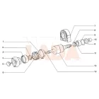 21213 Niva kardántengely középső csukló porvédőgumi rögzítő műanyag kosár