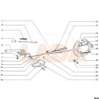 2121 Niva kézifék kötél hátsó hosszú CS20