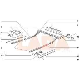   2121 Niva hosszgerenda a taposólemezen hátsó íves bal oldali