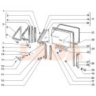 2121 1.6 Niva első ajtó ablak gumitömítés bársonyos gumi és külső belső vízlehúzógumi párban