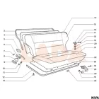 2121 Niva bal hátsó üléstámla rögzítő szerkezet ellenrész