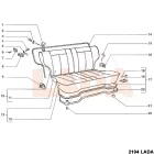 2121 Niva bal hátsó üléstámla rögzítő szerkezet ellenrész