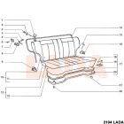 2121 Niva hátsó üléstámla rögzítő szerkezet krómos párban