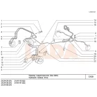 21213 Niva jobb első fém fékcső a főfékhengerből a hosszú gumifékcsőig