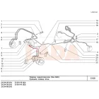 21213 Niva bal első fém fékcső a főfékhengerből a hosszú gumifékcsőig