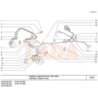 21213 Niva első fém fékcső a főfékhengerből az első elosztóig