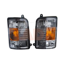   Niva 1.7 hátsó lámpabúra tuning párban fekete sárga indexxel